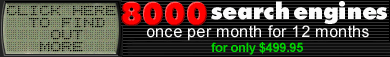 Register with 8000 Search Engines for only $499.95 per year